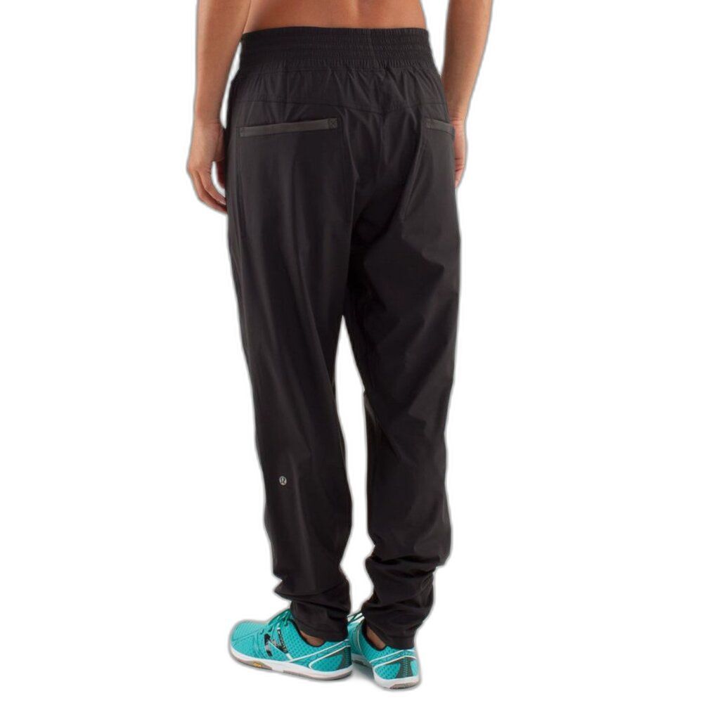 Lululemon Run With Rover Pant Double Layer Black Sz 6 - Picture 2 of 13